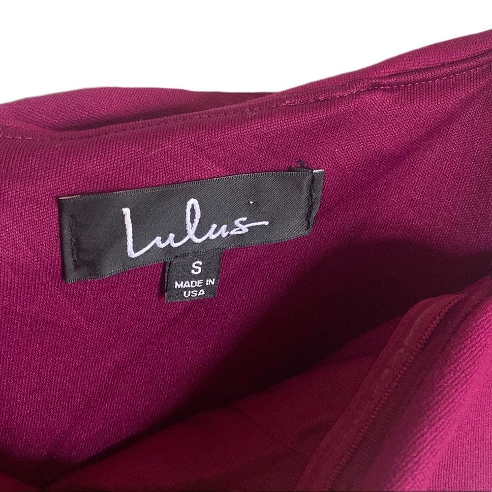Lulus Season of Fun Magenta Off the Shoulder Dress Size Small - Picture 4 of 6